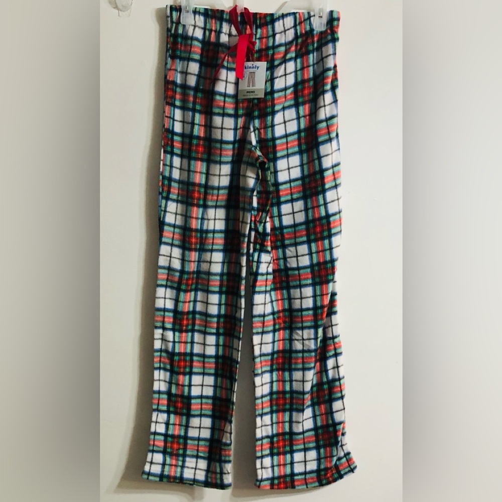 Kinnly tartan men’s sleep lounge pant Pull on  soft elastic waistband.M